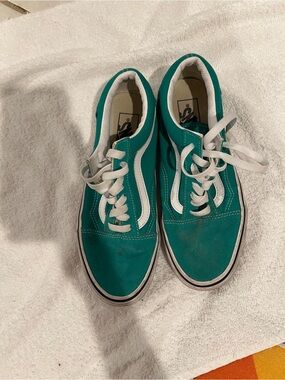 Ladies used well worn green vans